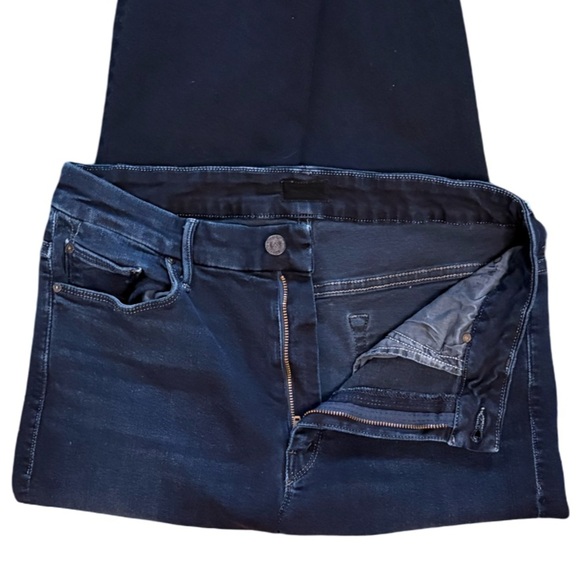 MOTHER High Waisted Looker Ankle Fray Mid Rise Slim Jean Last Call Wash Size 30 - Picture 7 of 12
